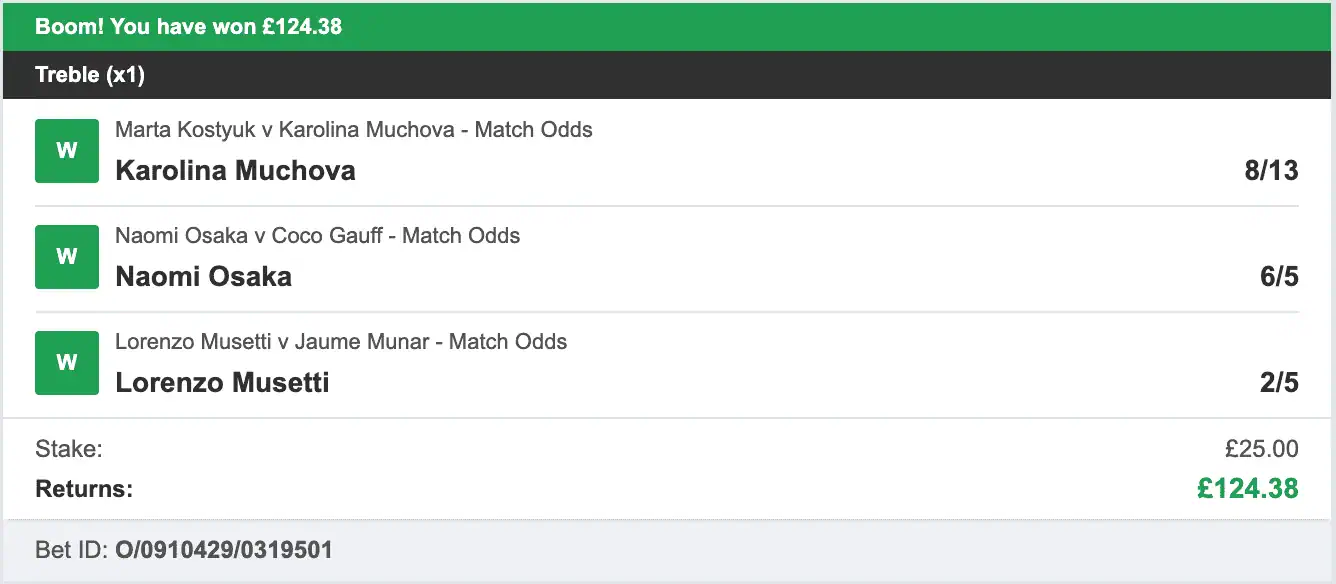 Tennis Tips Masters - Winner Multi - 2025-09-01