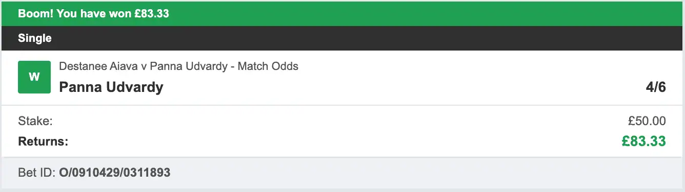 Tennis Tips Masters - Winner 1 - 2025-06-25