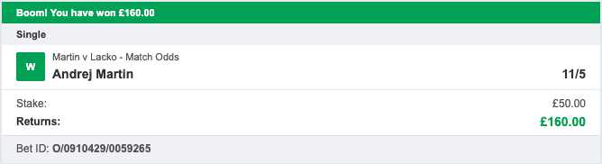 Tennis Tips Masters - Winner 2 - 2022-06-20