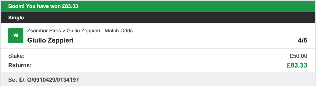 Tennis Tips Masters - Winner 1 - 2023-07-08
