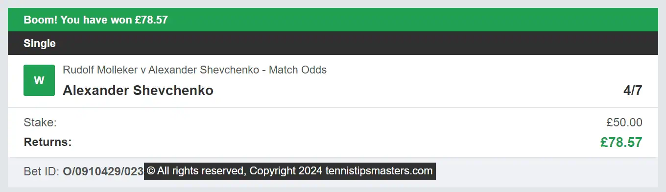 Tennis Tips Masters - Winner 2 - 2024-07-16