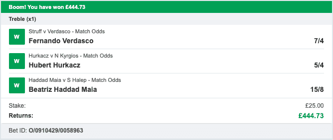 Tennis Tips Masters - Multi Winner - 2022-06-18